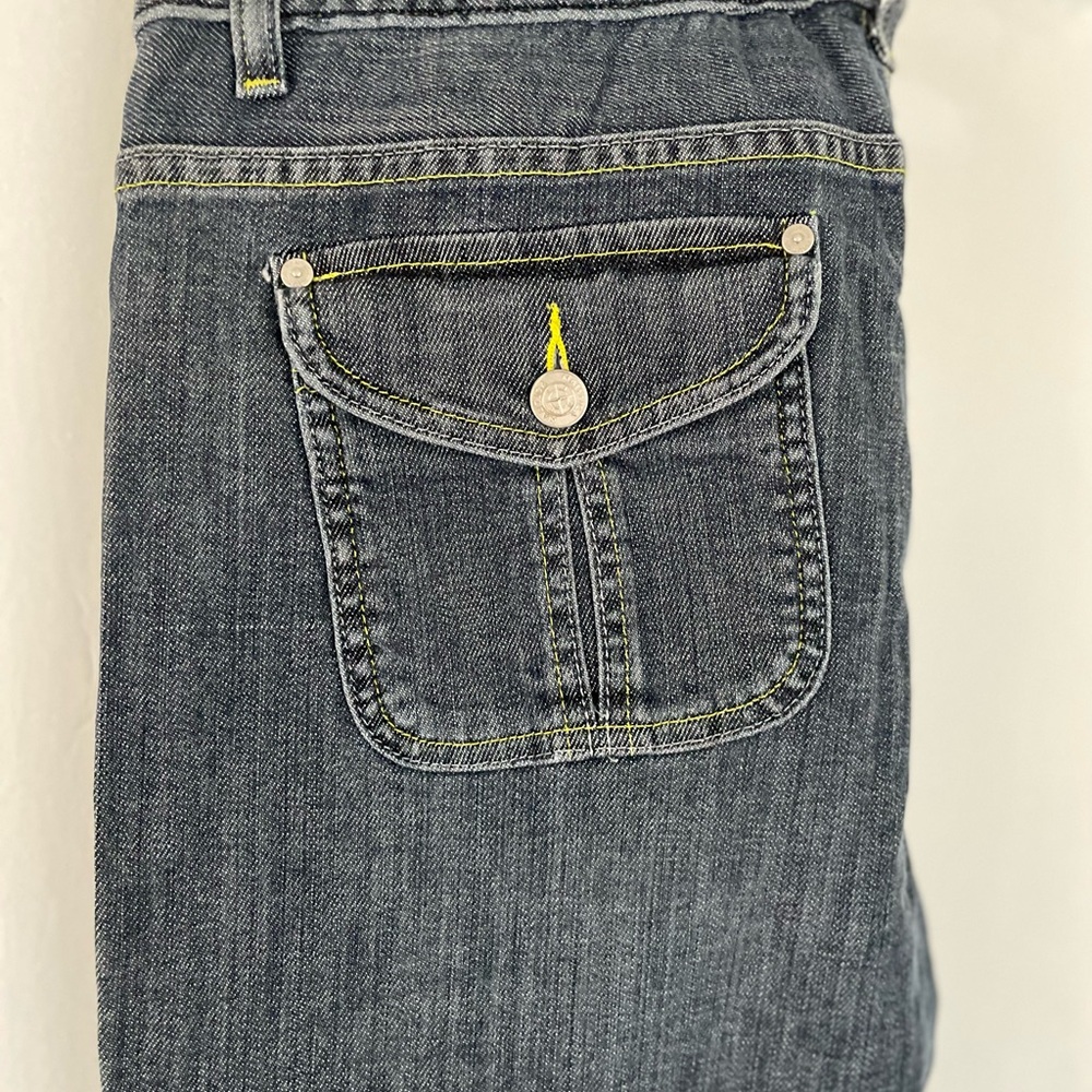 Nautica Denim Jeans with Yellow Stitching Size 14